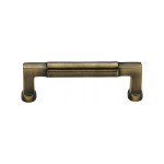 M Marcus Heritage Brass Bauhaus Design Cabinet Handle 101mm Centre to Centre